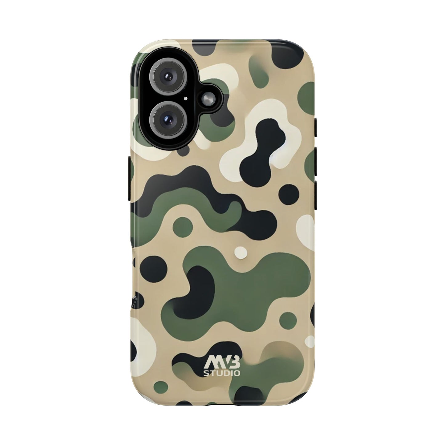 Forest Green Camo Tough Phone Case - iPhone