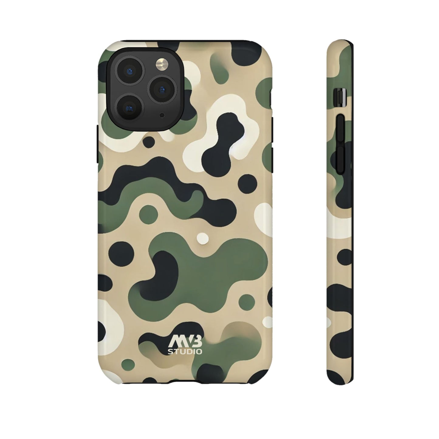 Forest Green Camo Tough Phone Case - iPhone