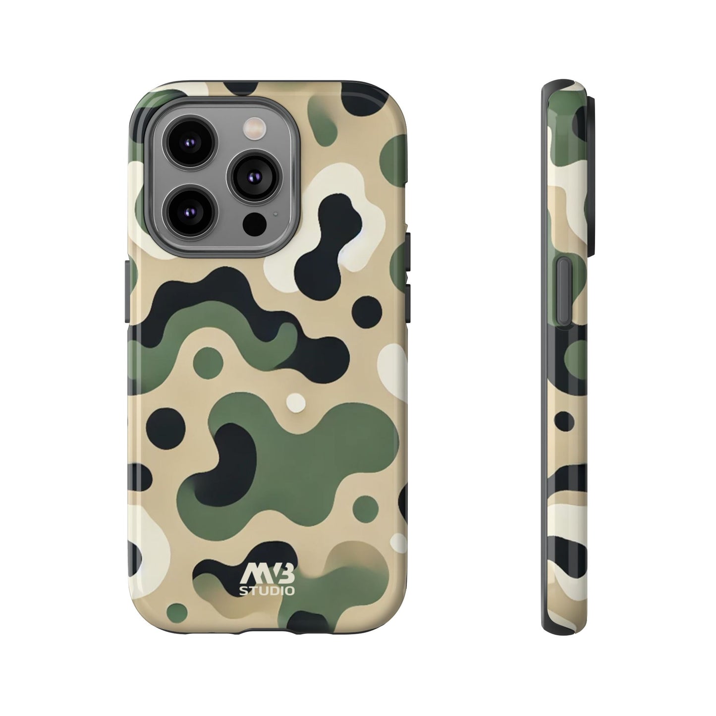 Forest Green Camo Tough Phone Case - iPhone