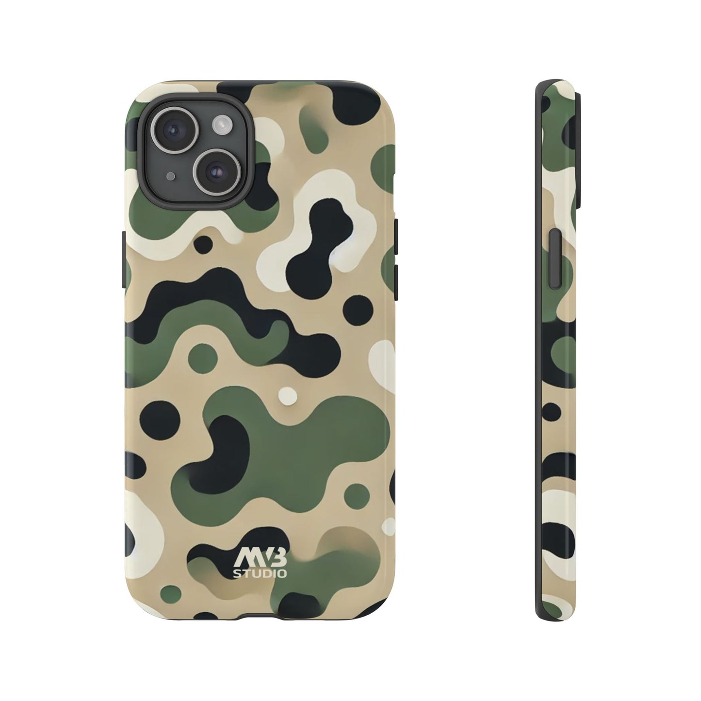 Forest Green Camo Tough Phone Case - iPhone