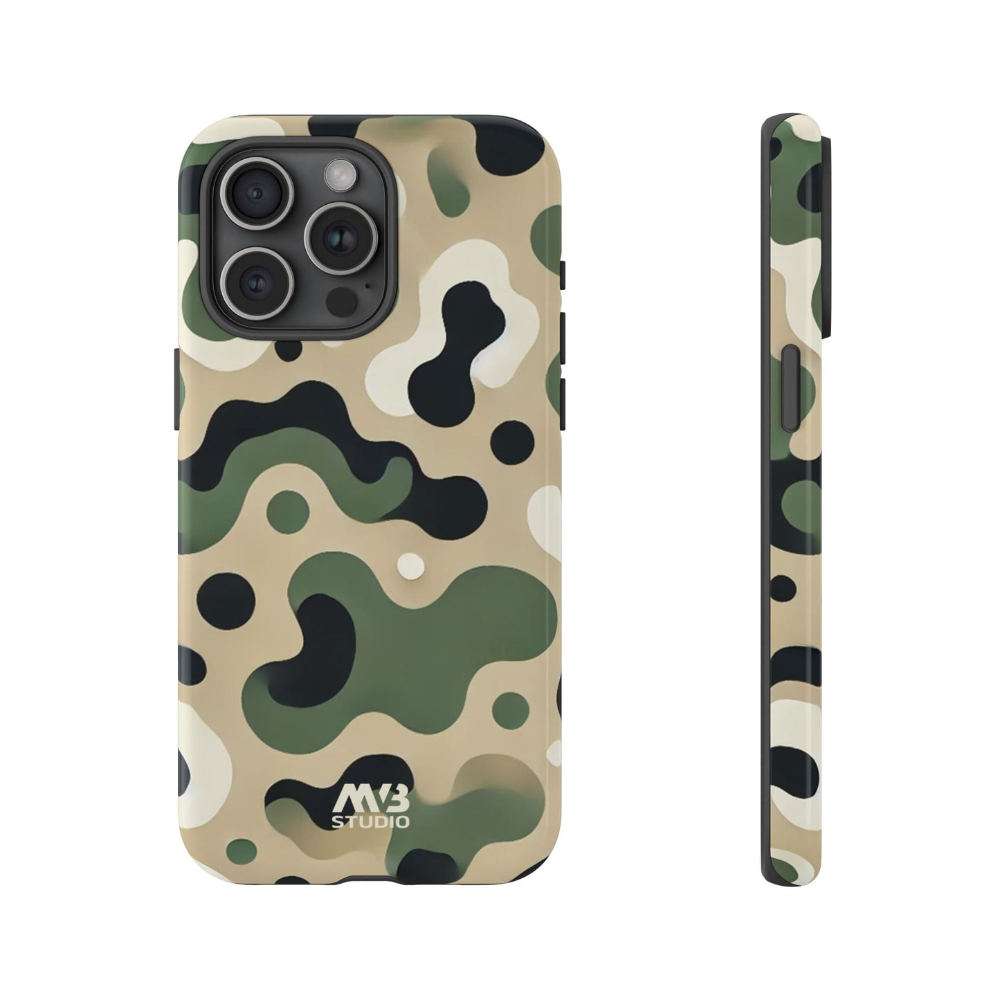 Forest Green Camo Tough Phone Case - iPhone