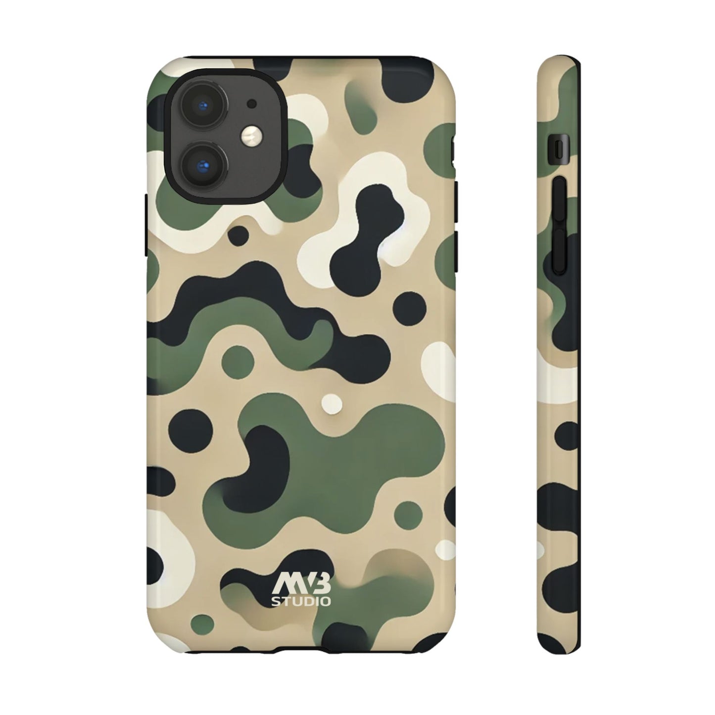 Forest Green Camo Tough Phone Case - iPhone