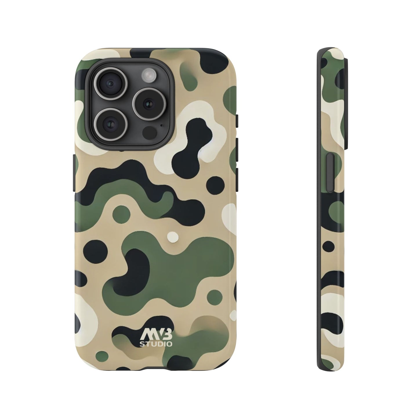 Forest Green Camo Tough Phone Case - iPhone