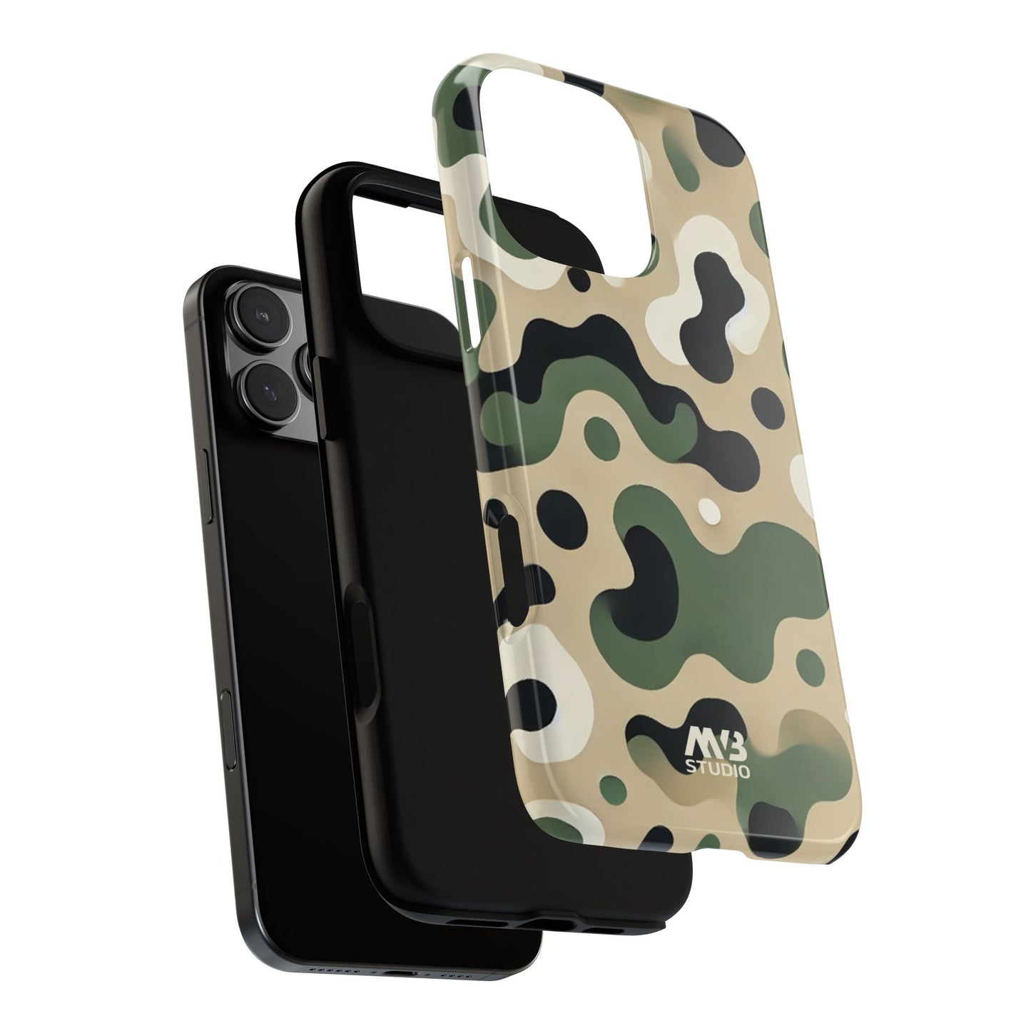 Forest Green Camo Tough Phone Case - iPhone