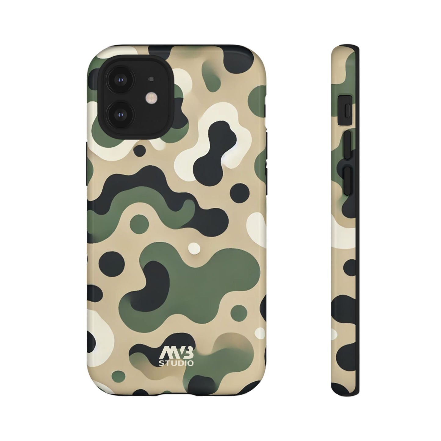Forest Green Camo Tough Phone Case - iPhone