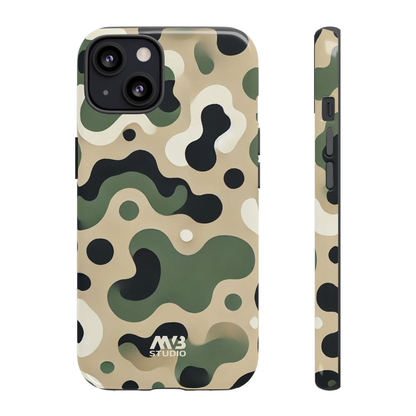 Forest Green Camo Tough Phone Case - iPhone