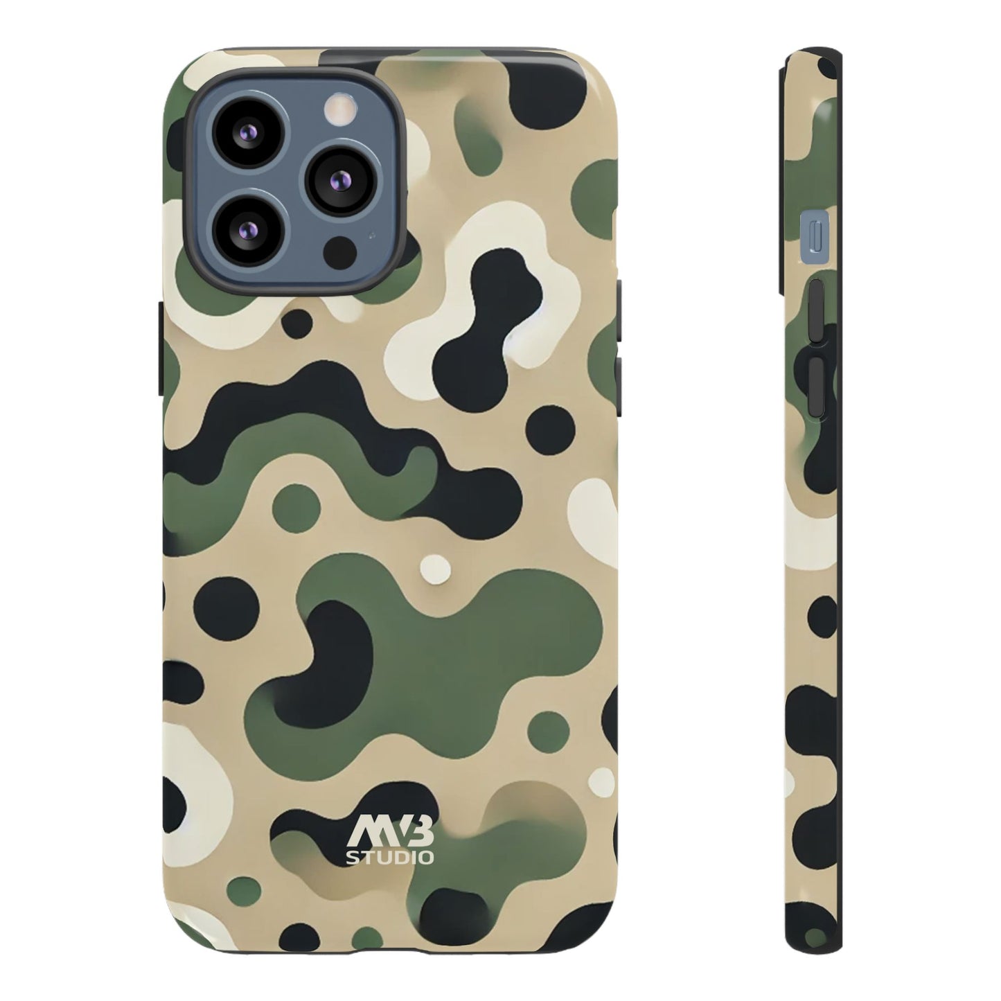 Forest Green Camo Tough Phone Case - iPhone