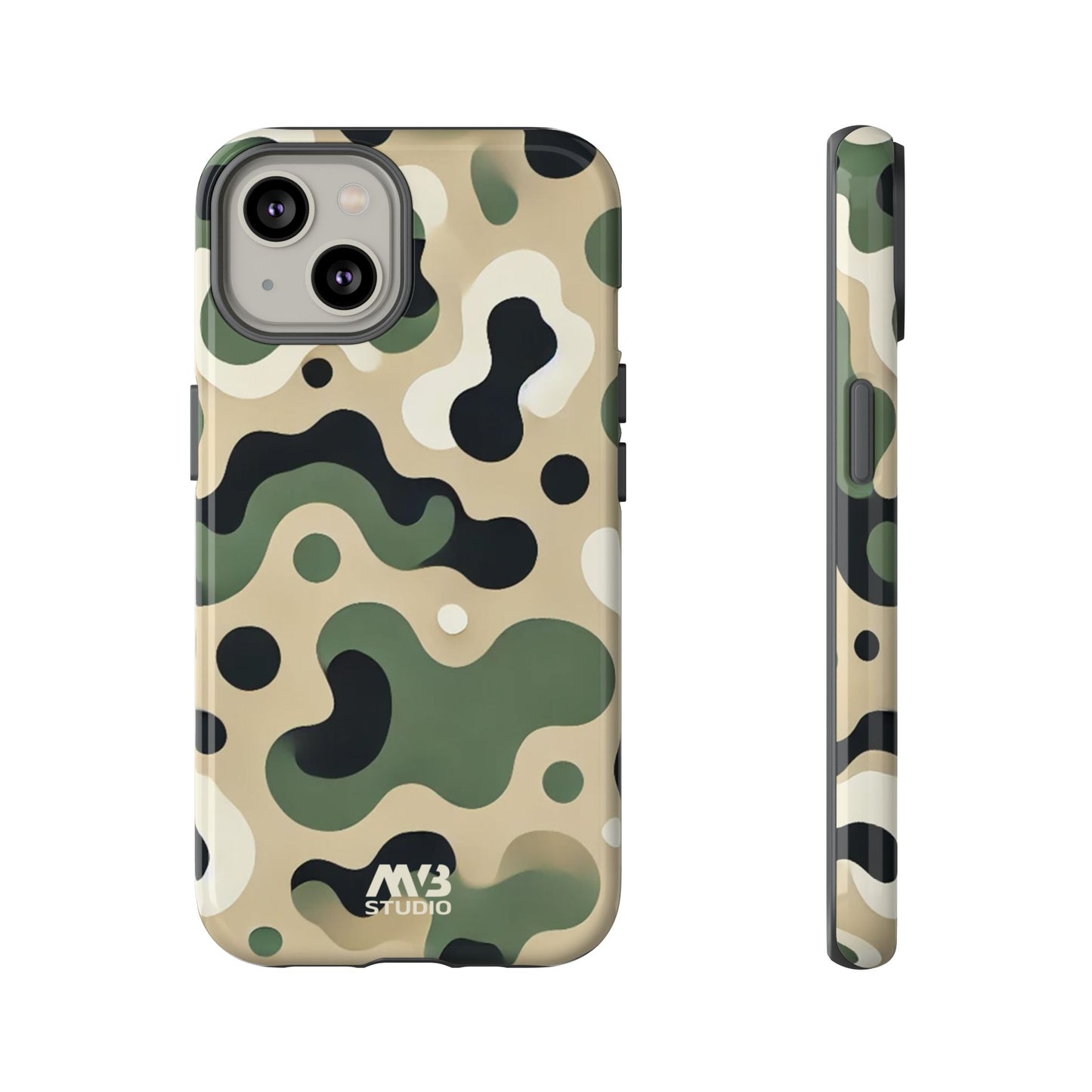 Forest Green Camo Tough Phone Case - iPhone