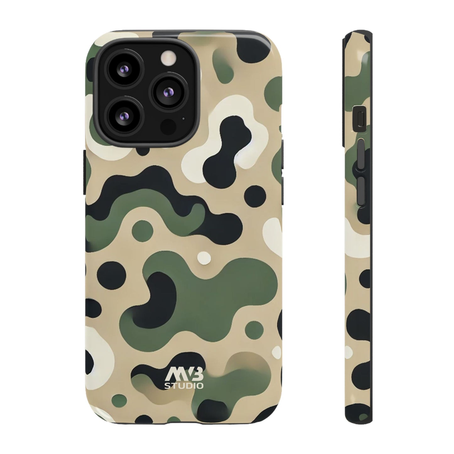 Forest Green Camo Tough Phone Case - iPhone