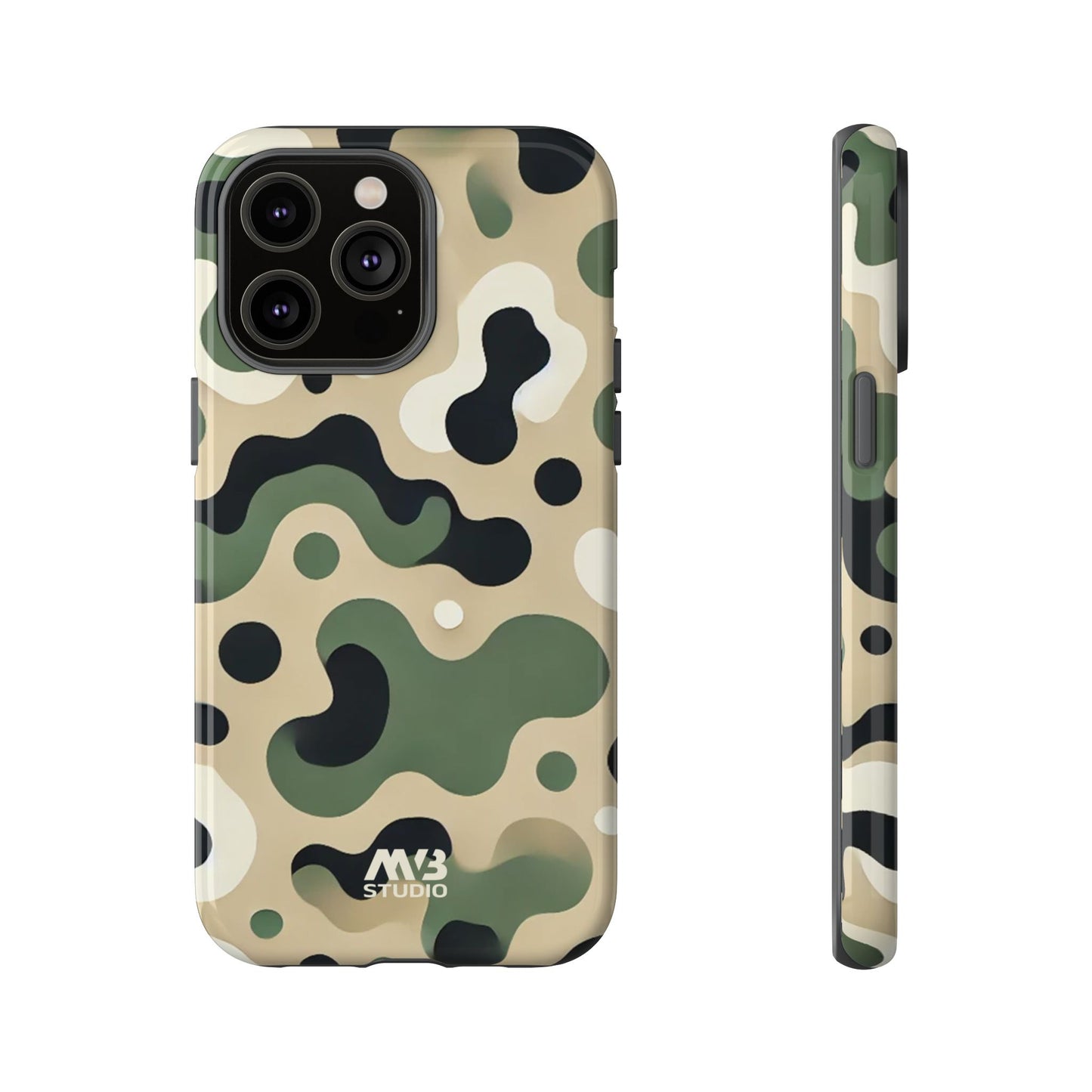 Forest Green Camo Tough Phone Case - iPhone