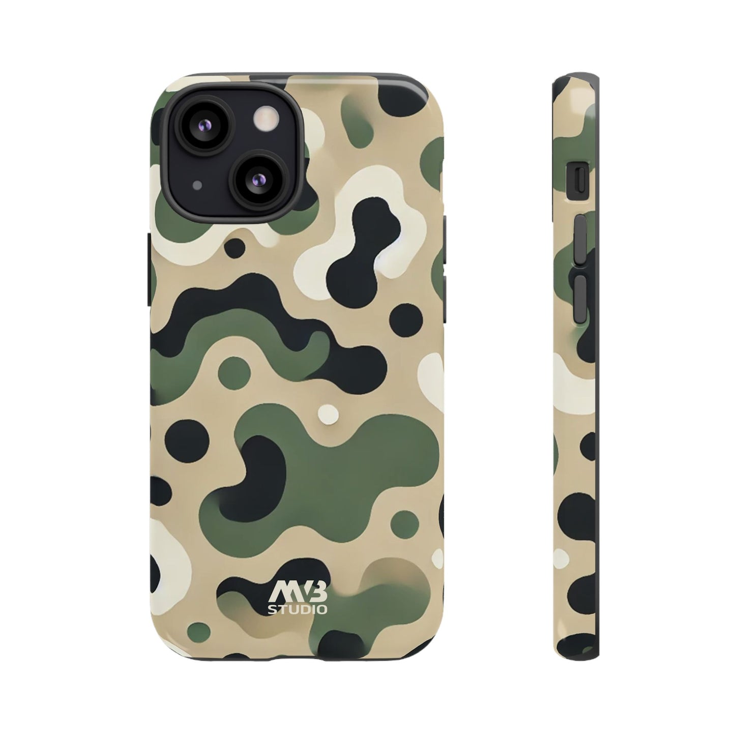 Forest Green Camo Tough Phone Case - iPhone
