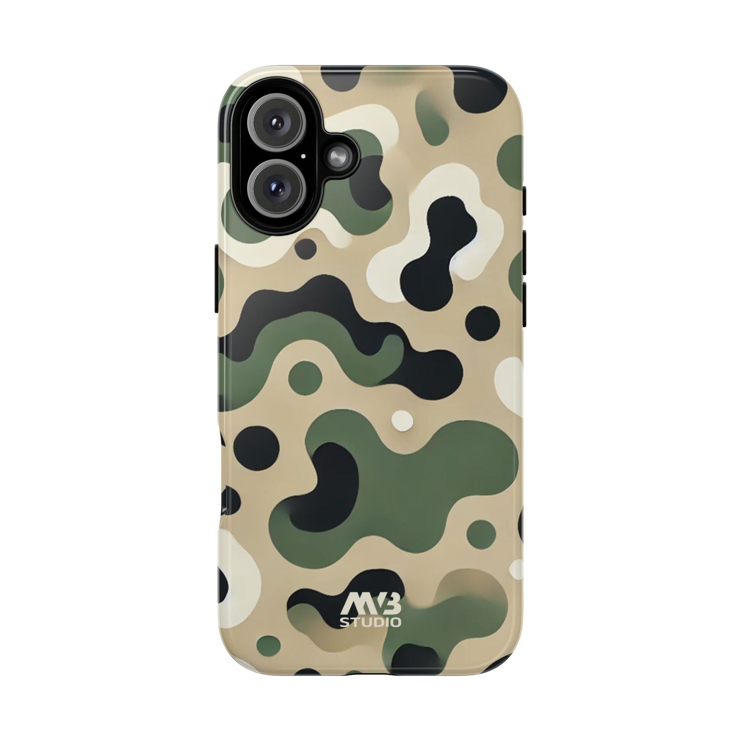 Forest Green Camo Tough Phone Case - iPhone