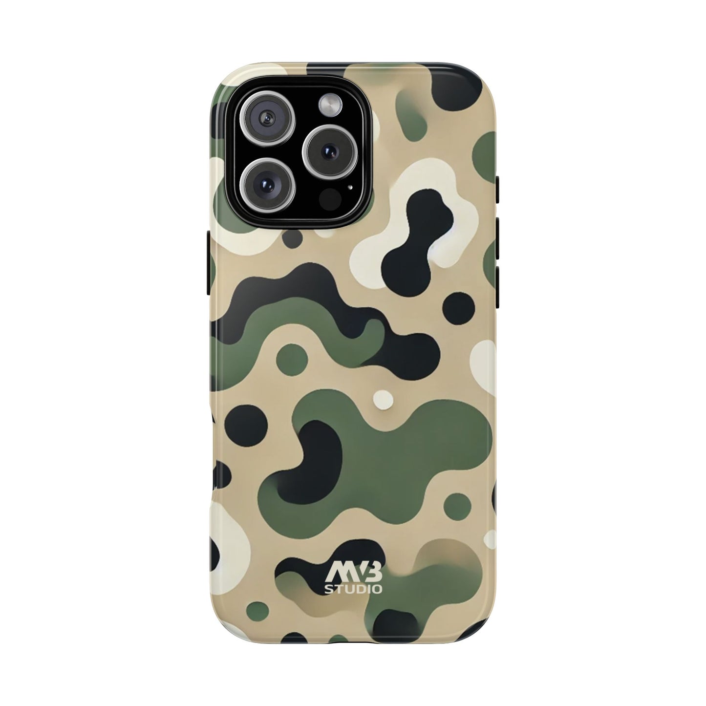 Forest Green Camo Tough Phone Case - iPhone