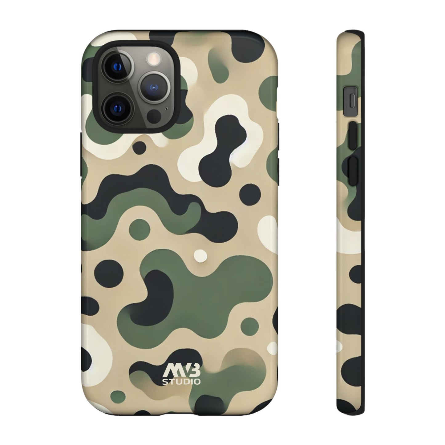 Forest Green Camo Tough Phone Case - iPhone