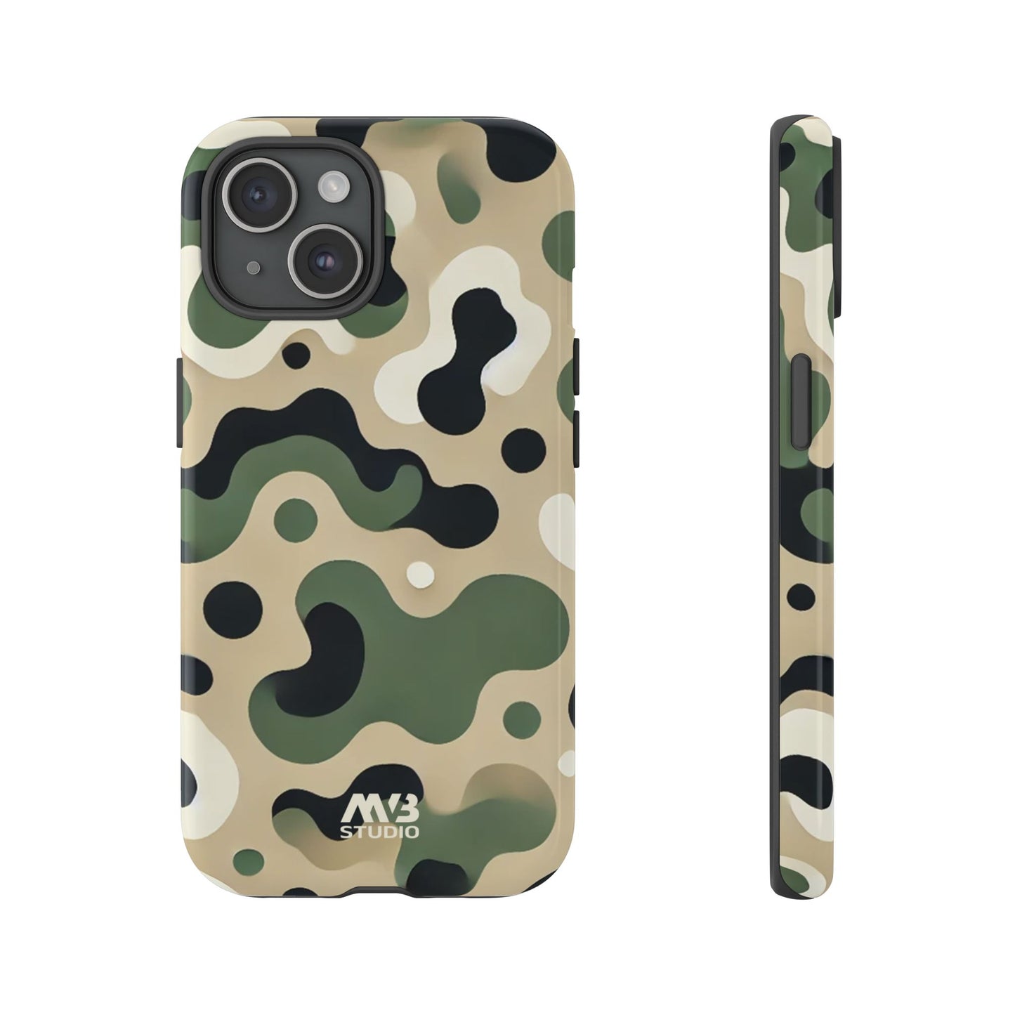 Forest Green Camo Tough Phone Case - iPhone