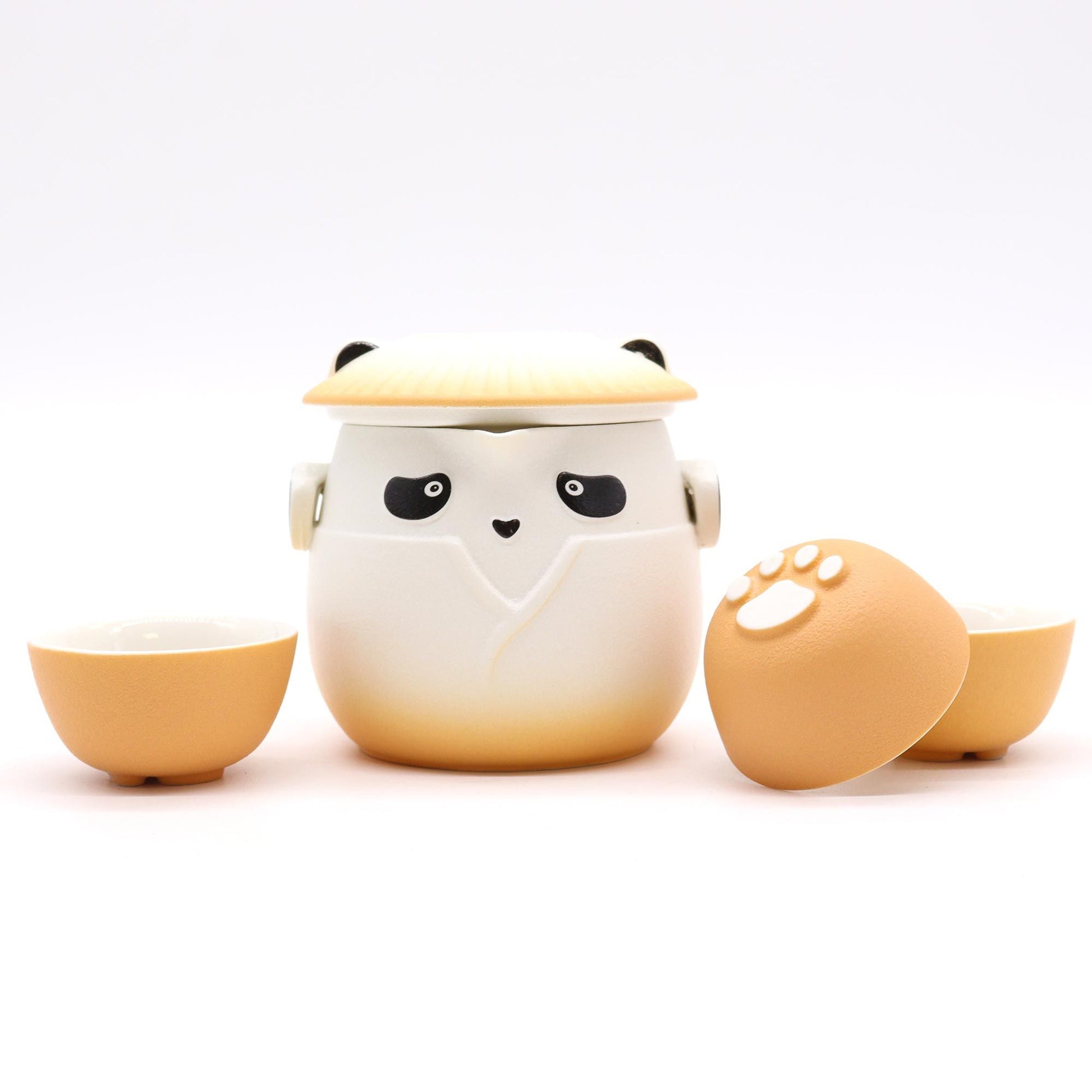 Panda Teapot Set & Three Cups