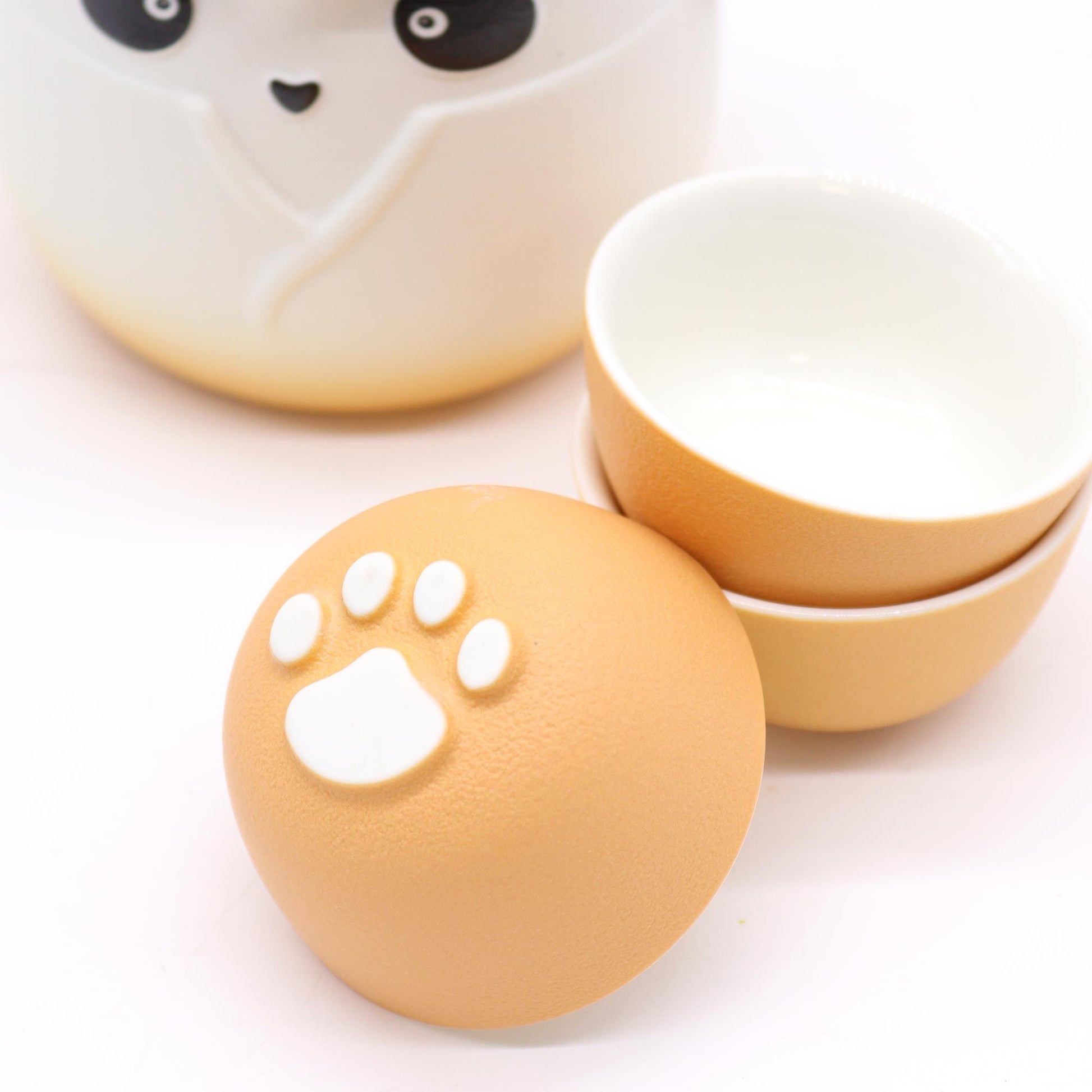 Panda Teapot Set & Three Cups