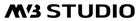 Black 'MVB STUDIO' logo on a white background