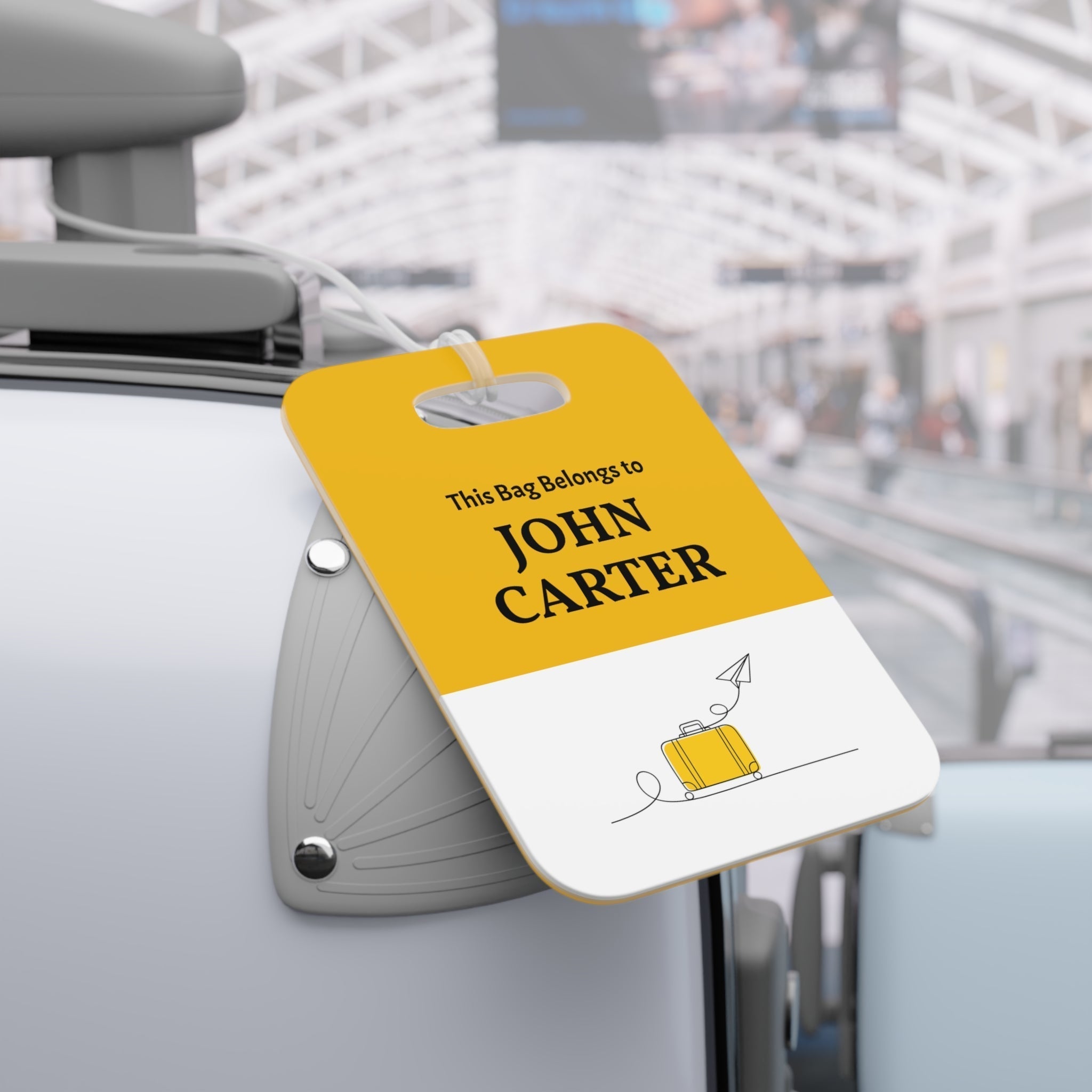 Personalised luggage tag
