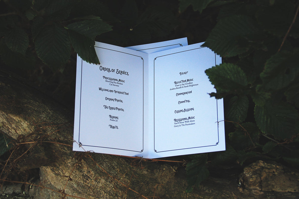 Why a Funeral Order of Service Is Important