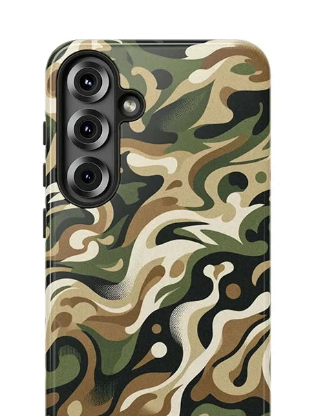 samsung galaxy s25 plus earth tone camouflage background phone case collections card
