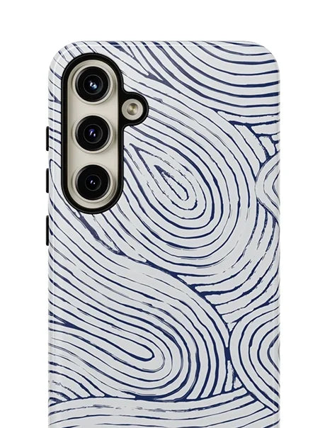 samsung galaxy s24 plus with japanese indigo pattern phone case collections card