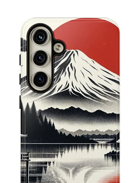 samsung galaxy s24 standard japanese sunset design phone case collections card