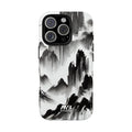 Black Ink Mountain Tough iPhone Case - MVB STUDIO STORE