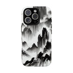 Black Ink Mountain Tough iPhone Case - MVB STUDIO STORE