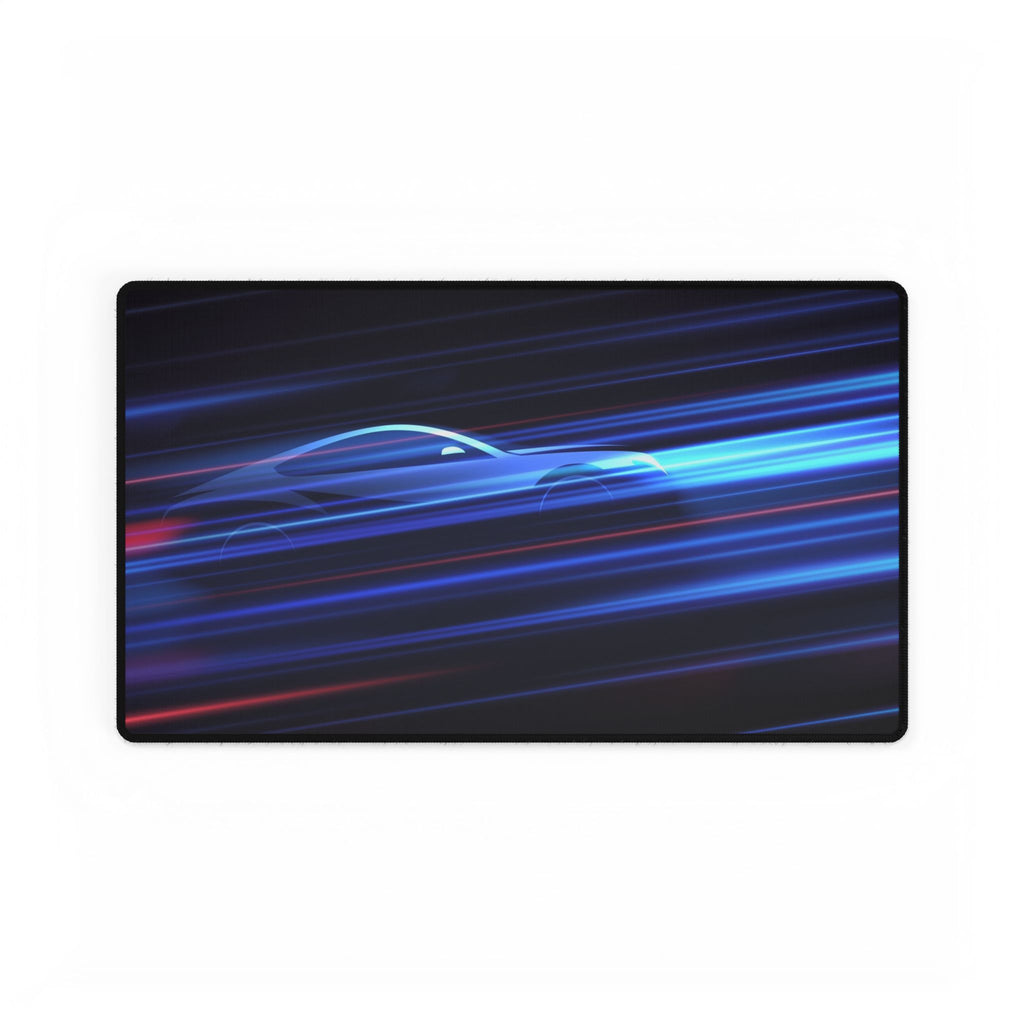 Racing Blur Desk Mat - Gamer Mouse Pad with Sleek Speed Car Design