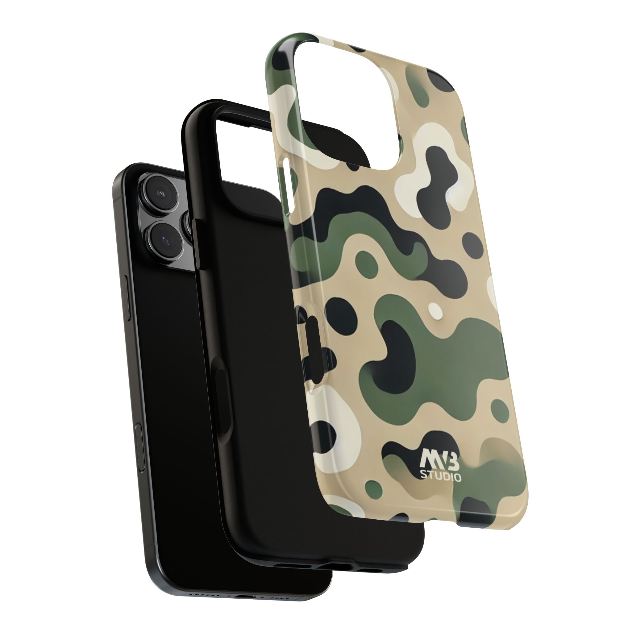Green Camouflage Tough iPhone Case - MVB STUDIO STORE