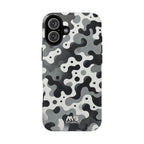 Black & White Camouflage Tough iPhone Case - MVB STUDIO STORE