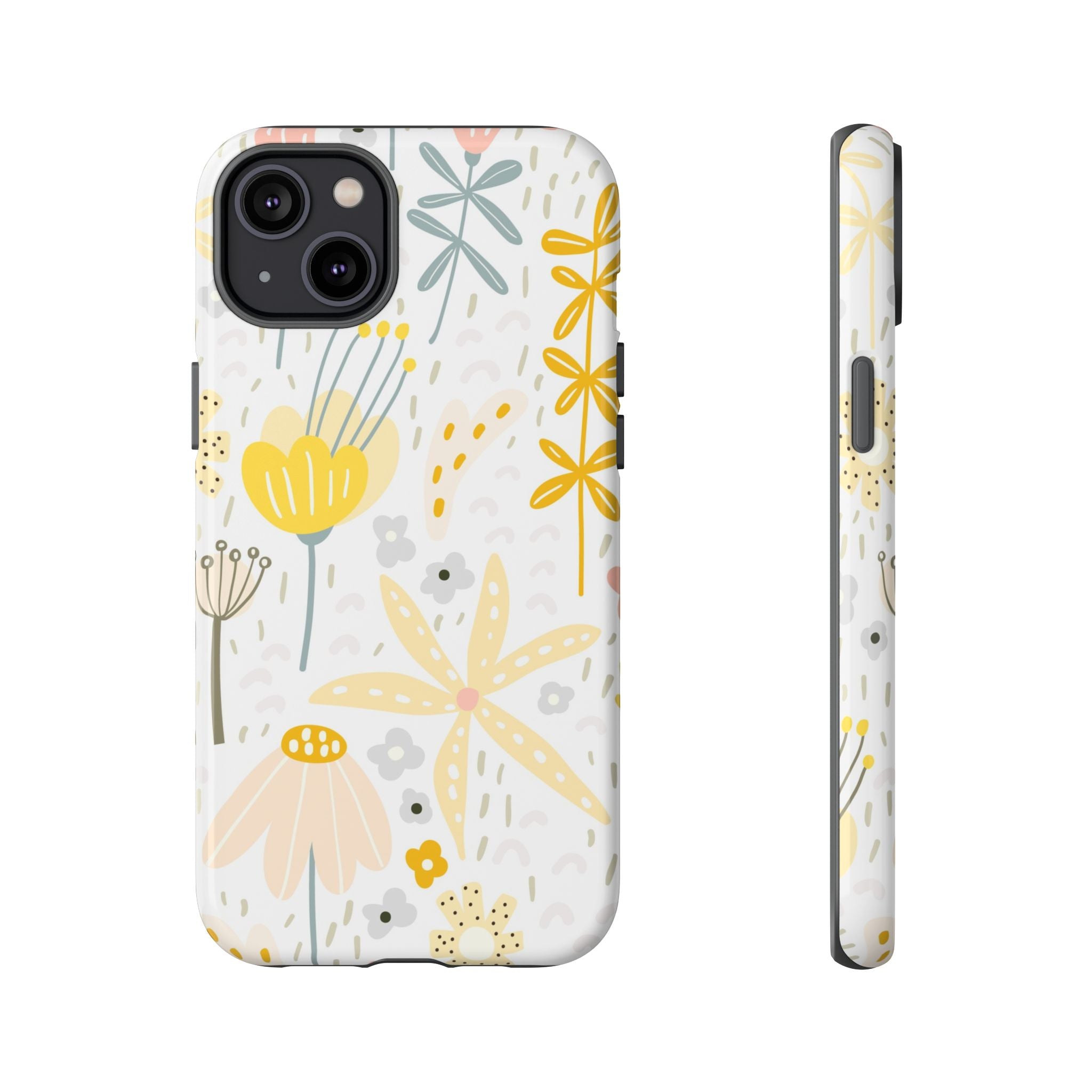 Yellow Wild Flowers Tough iPhone Case - MVB STUDIO STORE