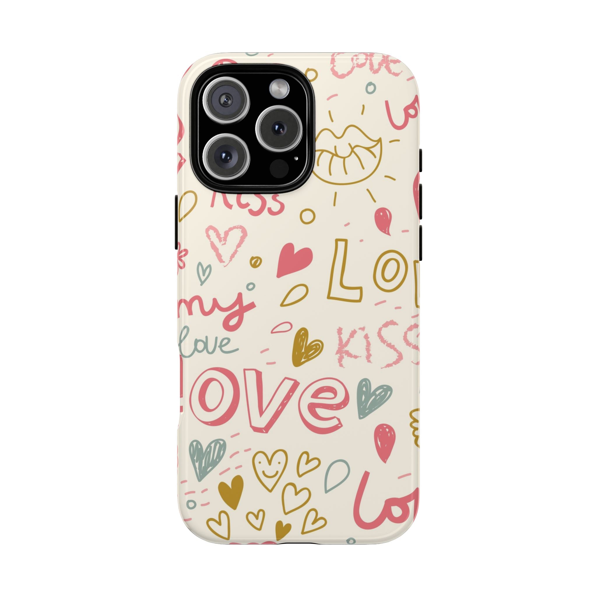Kiss. Love. Tough iPhone Case - MVB STUDIO STORE