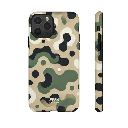 Forest Green Camo Tough Phone Case - iPhone
