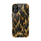Black & Gold Terrains Tough iPhone Case - MVB STUDIO STORE