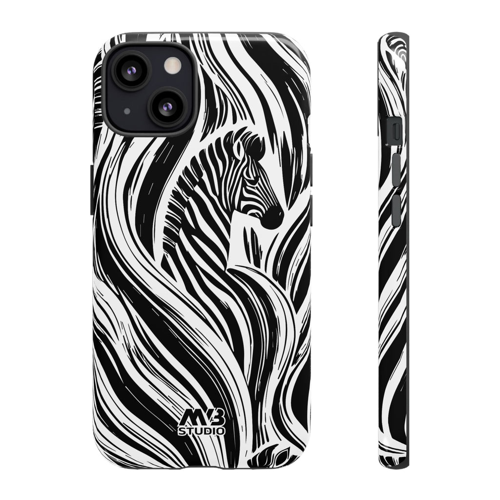 Zebra Stripes Tough iPhone Case - MVB STUDIO STORE