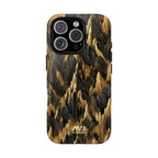 Black & Gold Terrains Tough iPhone Case - MVB STUDIO STORE