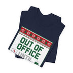 Out of Office Until January Tee | Ugly Christmas Sweater Style