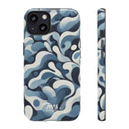 Blue Camouflage Tough iPhone Case - MVB STUDIO STORE