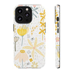 Yellow Wild Flowers Tough iPhone Case - MVB STUDIO STORE