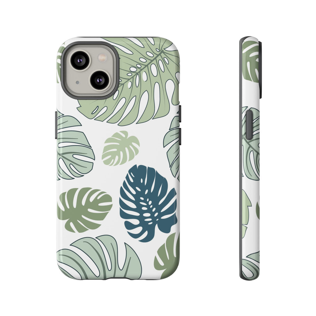 Monstera Leaves Tough iPhone Case - MVB STUDIO STORE