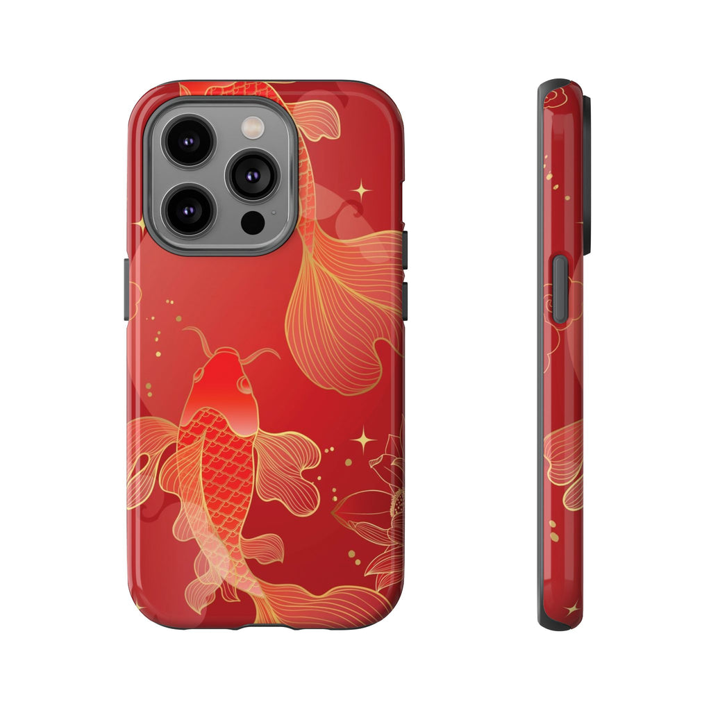 Red Koi Tough iPhone Case - MVB STUDIO STORE