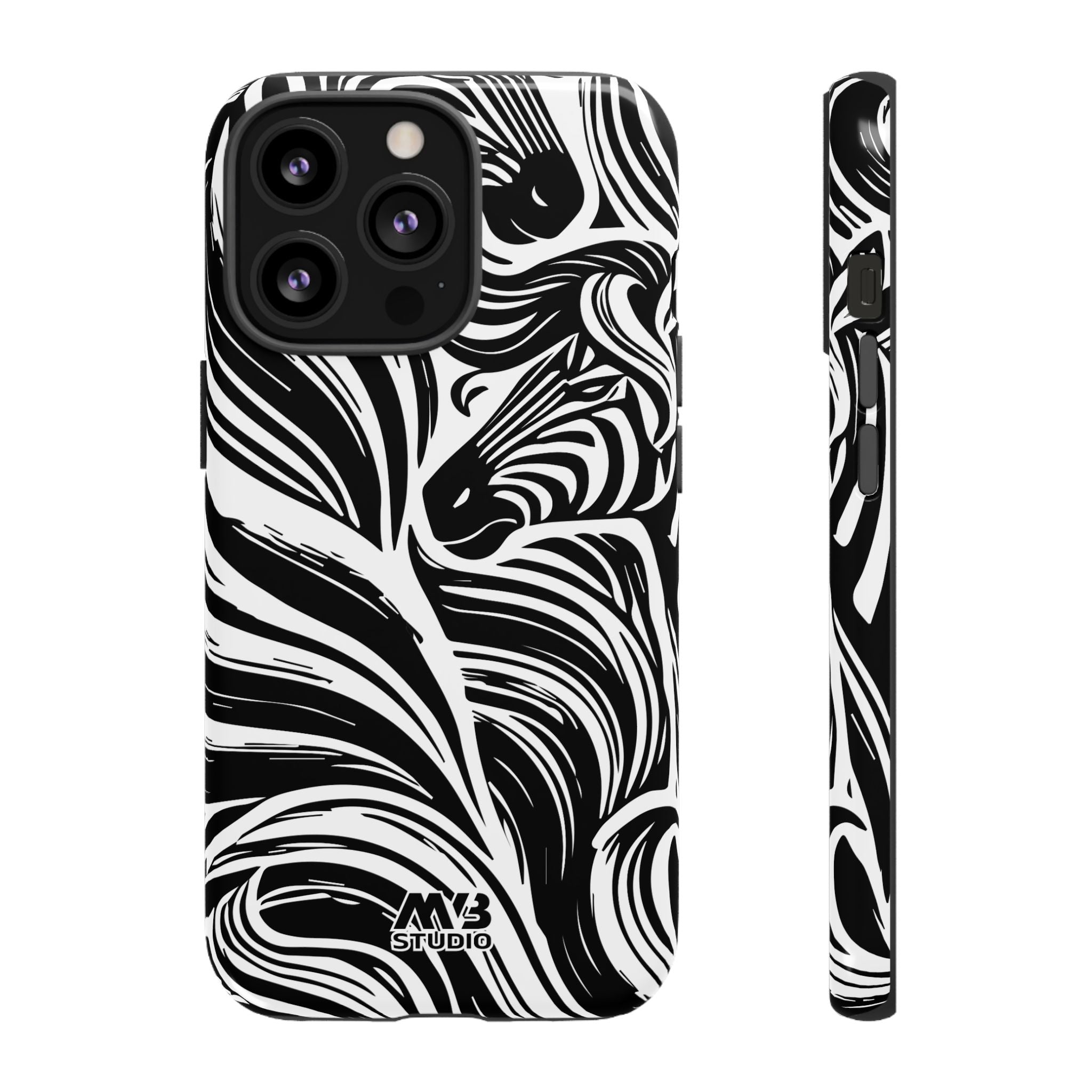 Abstract Zebra Tough iPhone Case - MVB STUDIO STORE