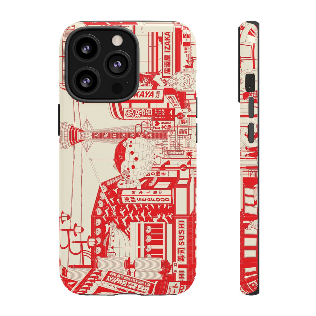 Osaka Sketch Tough iPhone Case - MVB STUDIO STORE