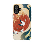 Japanese Crane Wave Tough iPhone Case - MVB STUDIO STORE