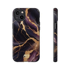 Purple & Gold Marble Tough iPhone Case - MVB STUDIO STORE