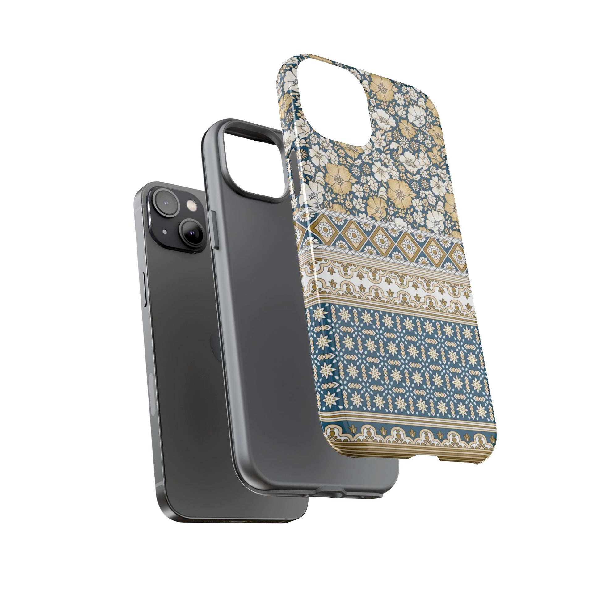 Vintage Floral Tough Phone Case for iPhone 14 models
