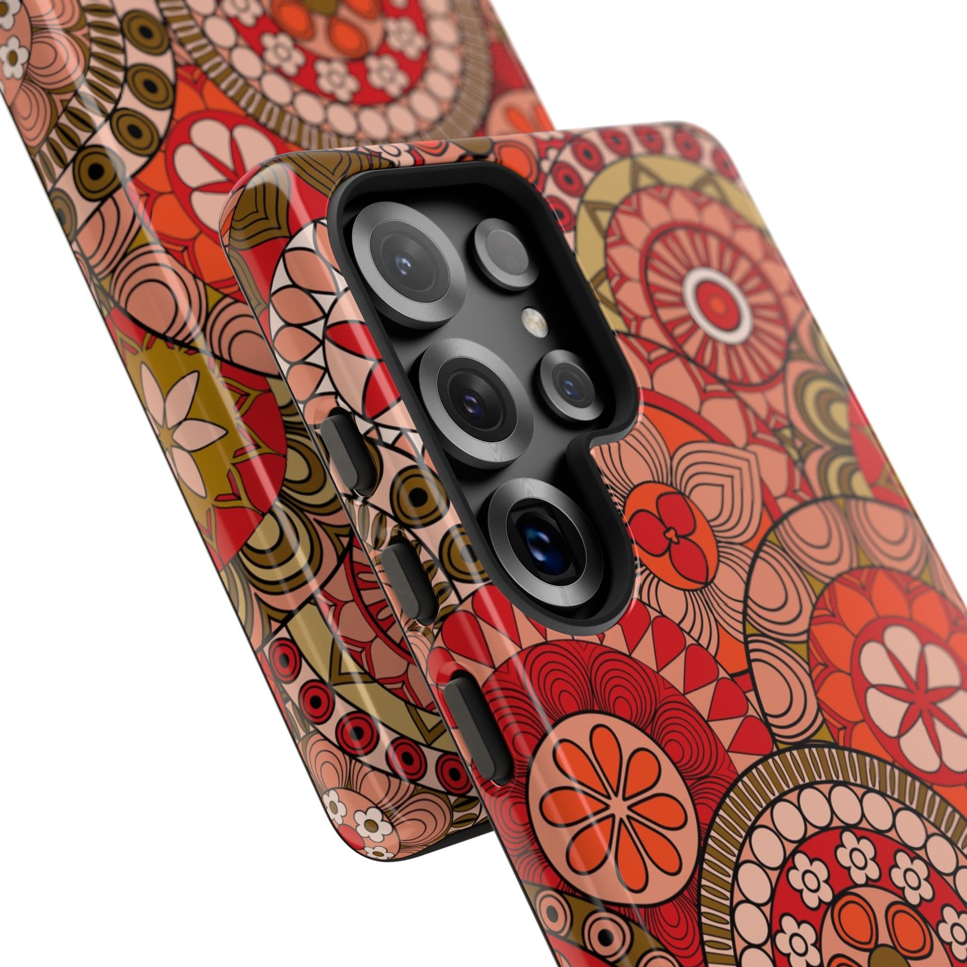 Boho Mandala Flower Tough Samsung Phone Case