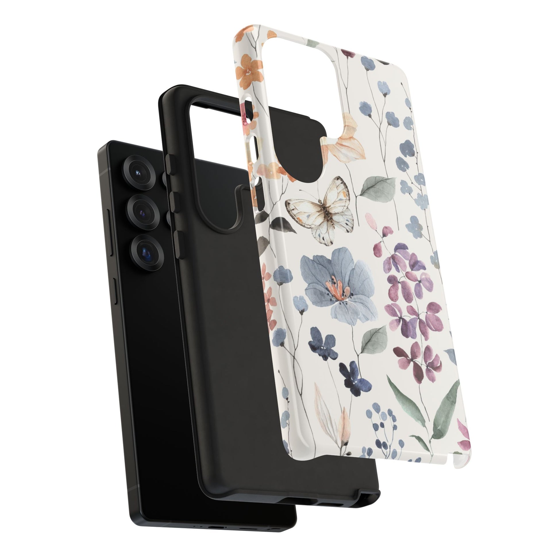 Watercolour Wild Flowers Tough Samsung Phone Case
